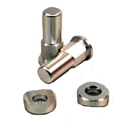 Mutter till däcklås, silver